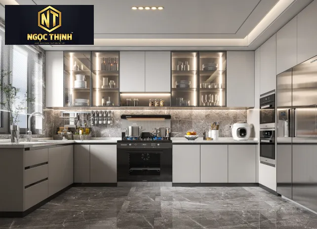 Xưởng Nội Thất Ngọc Thịnh - Tủ bếp bằng gỗ công nghiệp giá rẻ, hiện đại, sang trọng